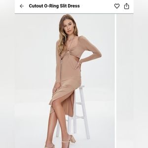 Forever 21 Cut out O-ring slit dress